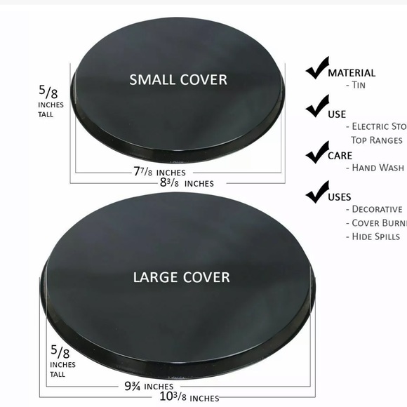 Stove Burner Covers Range Kleen Round Colorful Floral Fruit 4 Piece Multicolor - Picture 7 of 15